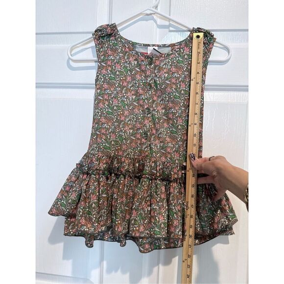 Matilda Jane Serendipity Wonder Girl Sleeveless Floral & Stripe Ruffle Dress 4T - Picture 11 of 13